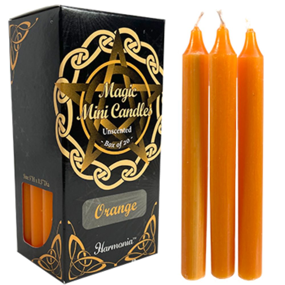 Magic Mini Candle Unscented - Orange (20Pk)